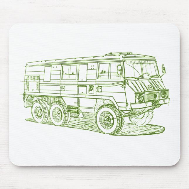 Pinzgauer 712K 6x6 Mouse Pad (Front)