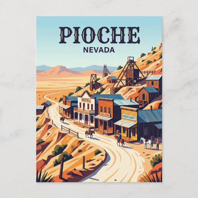 Pioche USA Postcard (Front)