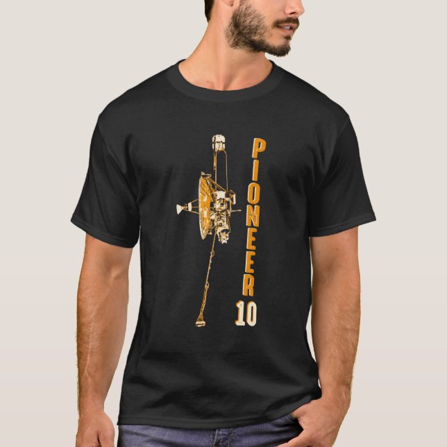 Pioneer 10 Space Probe Planet Jupiter Solar System T-Shirt (Front)
