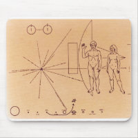 Pioneer 10's Plaque Engraved Gold-Anodised Plate