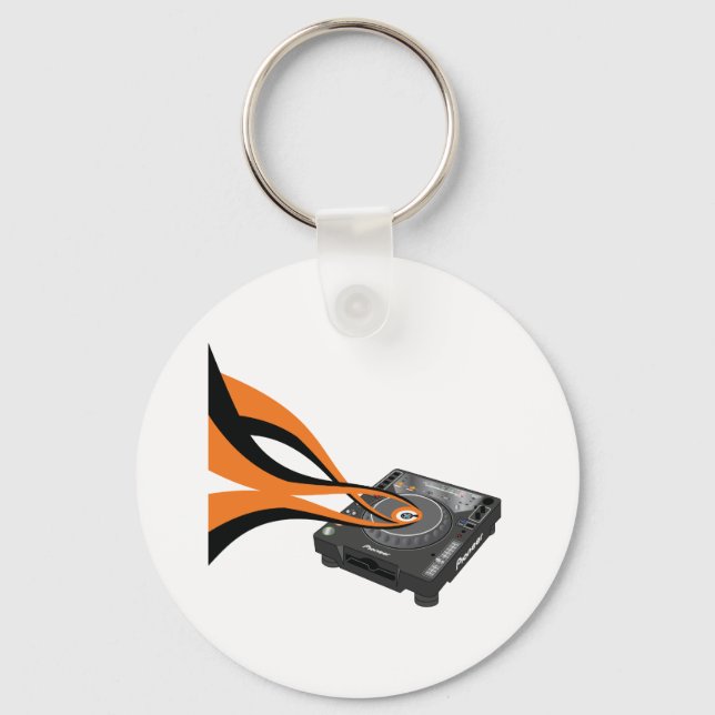 Pioneer CDJ 1000 SWIRLS Key Ring (Front)