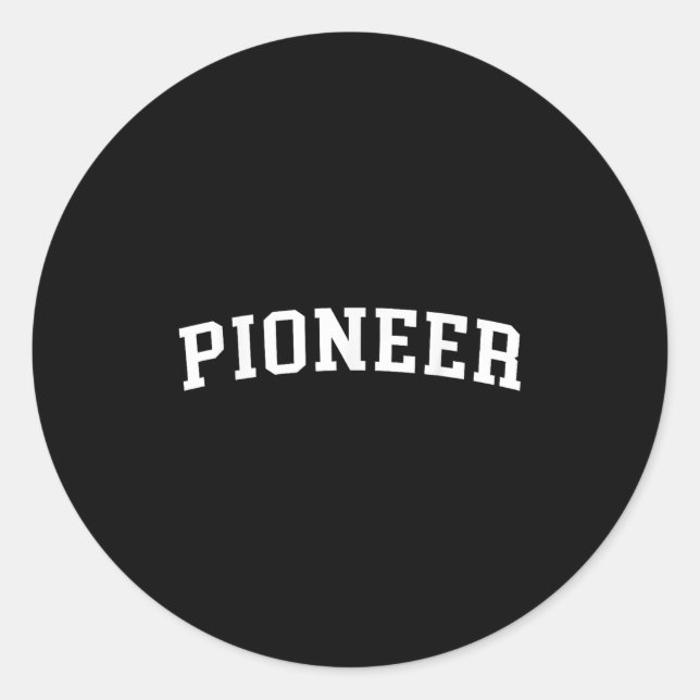 Pioneer  classic round sticker (Front)