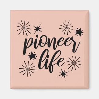 Pioneer Life Sparkly Calligraphy Magnet