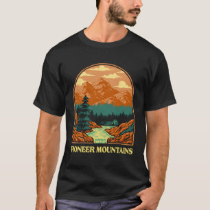 Pioneer Mountains Vintage Id Nature Lover Summit T-Shirt