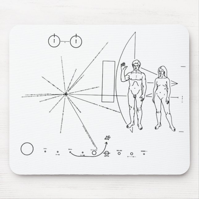 Pioneer Plaque Mouse Pad (Front)