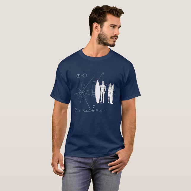 Pioneer plaque Surf T-Shirt (Front Full)