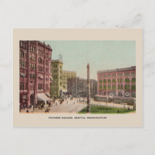 Pioneer Square, Seattle vintage Postcard