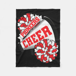 Pioneers Cheer Back To School Cheerleading Spirit Fleece Blanket