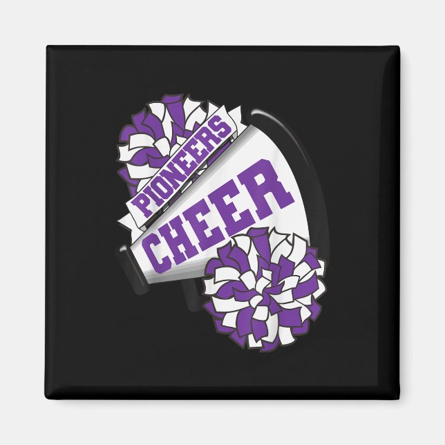 Pioneers Cheer Back To School Cheerleading Spirit  Magnet (Front)