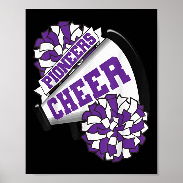 Pioneers Cheer Back To School Cheerleading Spirit  Poster (Front)