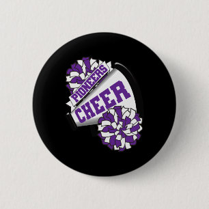 Pioneers Cheer Ck To School Cheerleading Spirit P  6 Cm Round Badge