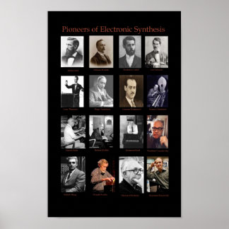 Pioneers of Electronic Music Poster