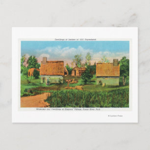 Pioneers' Village Scene in Forest River Park # 2 Postcard