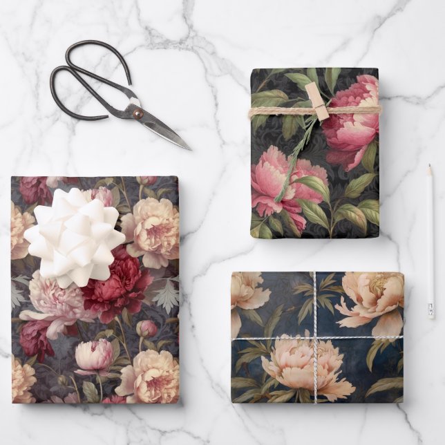 Pionies wrapping paper (Front)