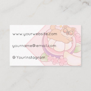 Piou the Shiba: Royal Mangosteen Nap Kawaii Business Card