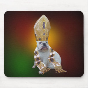 Pious bulldog mousepad