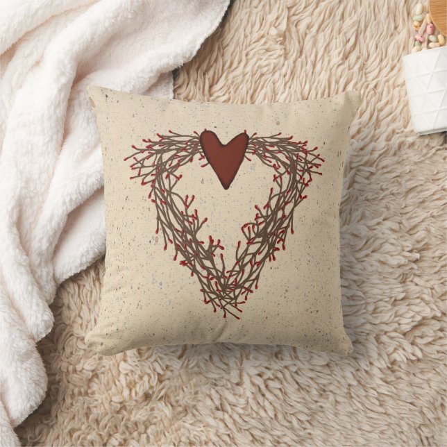 Pip Berry Heart Wreath Pillow (Blanket)