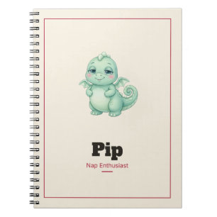 Pip the Dragon Spiral Notebook