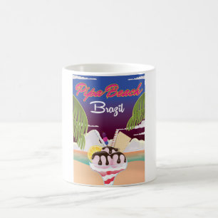 Pipa Beach Brazil Vacation poster Coffee Mug