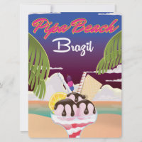 Pipa Beach Brazil Vacation poster