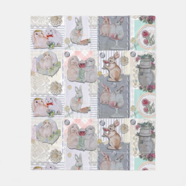 Pipa & Marlow Theme  Fleece Blanket (Front)