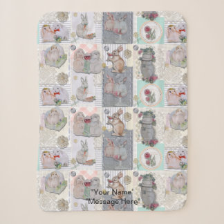 Pipa & Marlow Theme  Sherpa Blanket