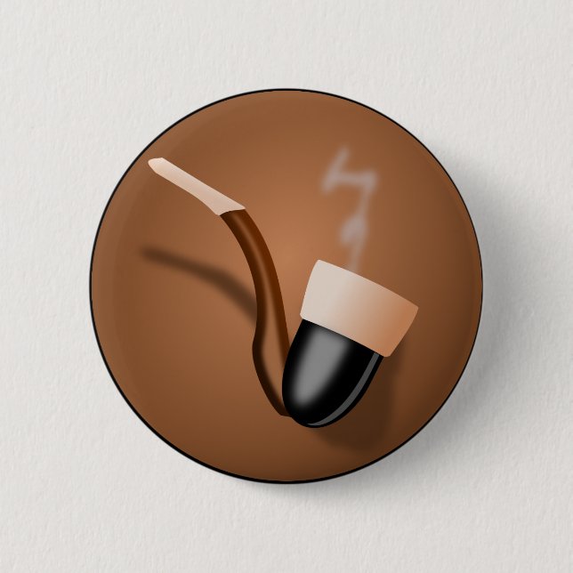 Pipe 6 Cm Round Badge (Front)