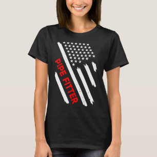 Pipe Fitter American Flag Usa Pipefitter Welders G T-Shirt