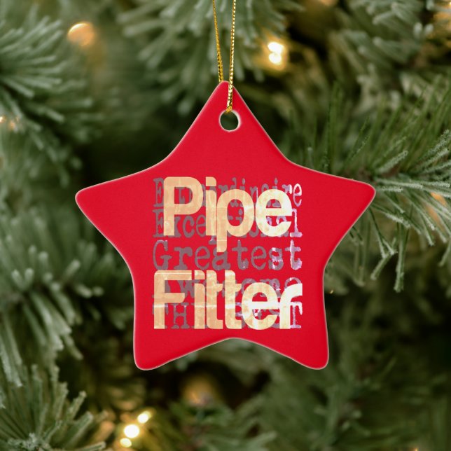 Pipe Fitter Extraordinaire Ceramic Ornament (Tree)