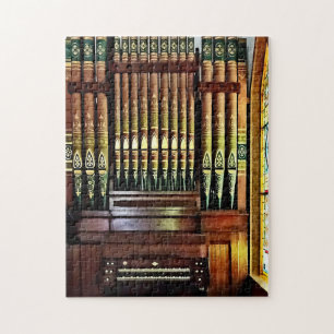 Pipe Organ In Church Jigsaw Puzzle