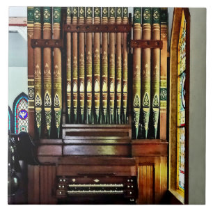 Pipe Organ In Church Tile