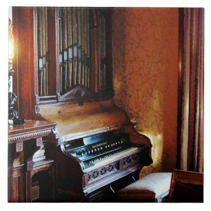 Pipe Organ in Living Room Ceramic Tile