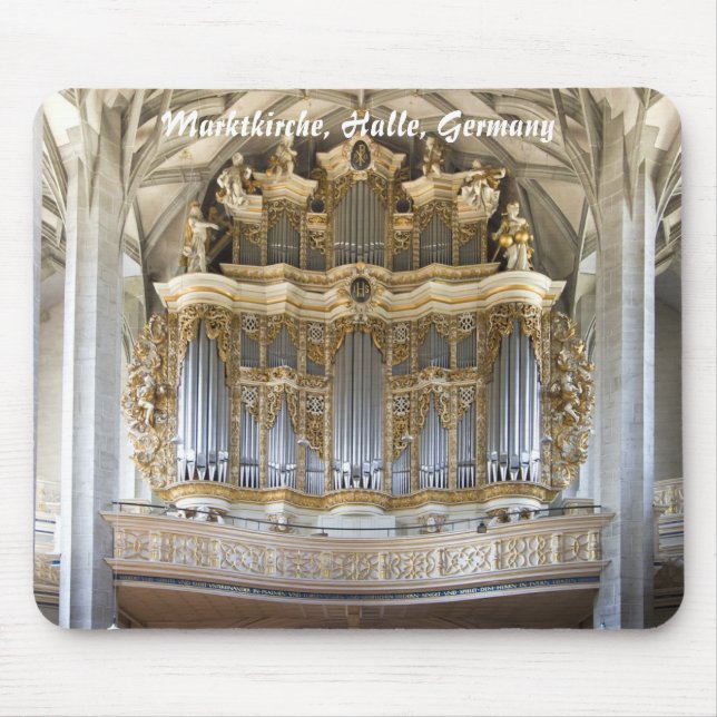 pipe organ in Marktkirche, Halle  mousepad (Front)