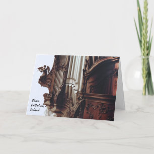 pipe organ in Oliwa Cathedral greeting card