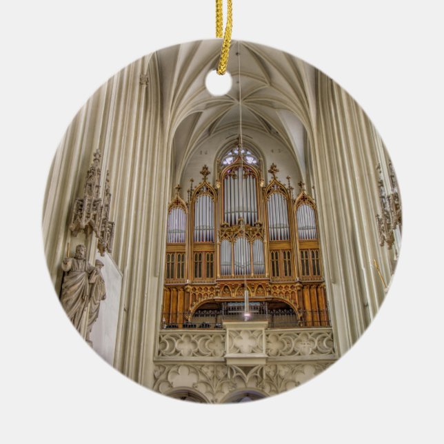 Pipe Organ Maria Am Gestade Ceramic Ornament (Front)