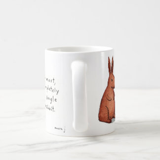 pipe-smoking rabbit mug