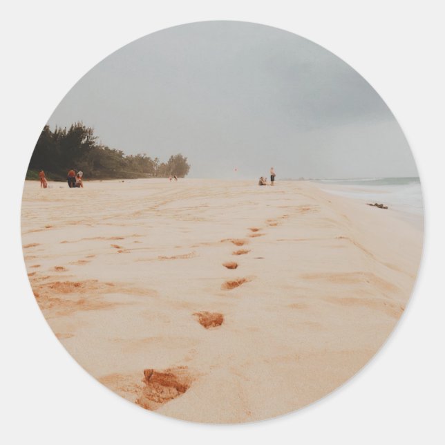 Pipeline Beach  Classic Round Sticker (Front)