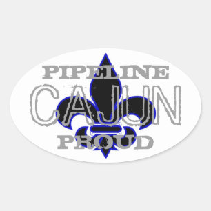 Pipeline Cajun Oval Sticker