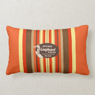 Pipeline Hawaii Surfboard Reversible Lumbar Pillow