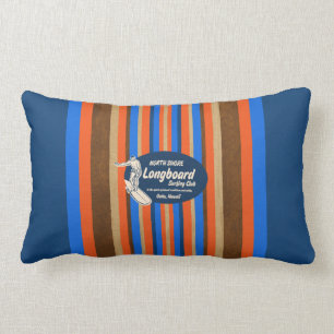 Pipeline Hawaii Surfboard Reversible Lumbar Pillow