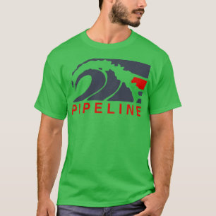 Pipeline Retro Surfing Wave T-Shirt