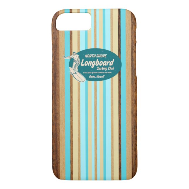 Pipeline Surfboard Hawaiian iPhone 7 case (Back)