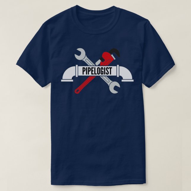 Pipelogist Plumber T-Shirt (Design Front)