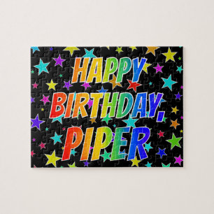 "PIPER" First Name, Fun "HAPPY BIRTHDAY" Jigsaw Puzzle