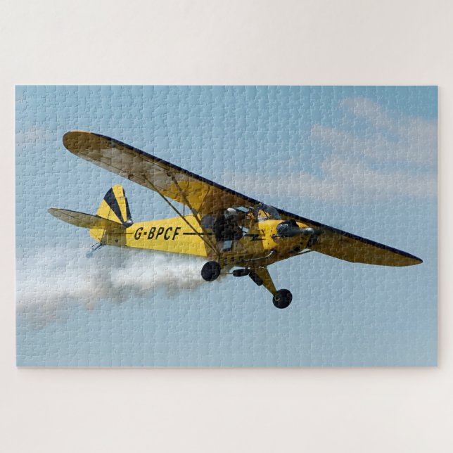 Piper J-3 Cub G-BPCF – O’Brien’s Stunt Team Jigsaw Puzzle (Horizontal)