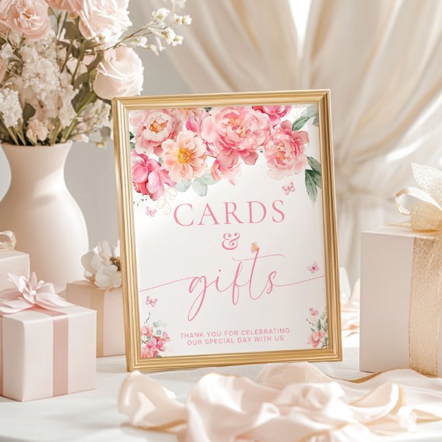 Piper Peony Floral Butterfly Cards and Gifts Sign (Creator Uploaded)
