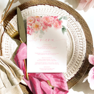 Piper Peony Floral Menu & Thank You