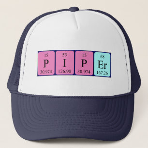 Piper periodic table name hat