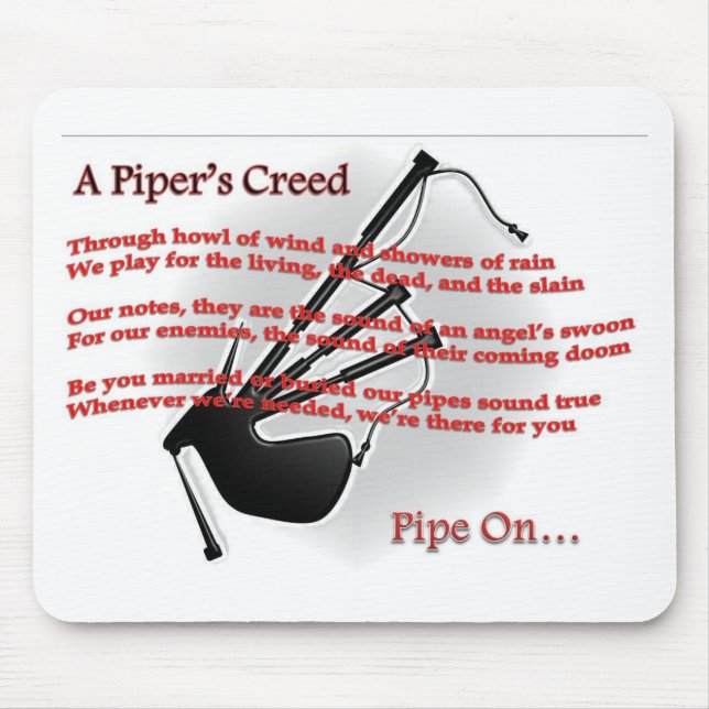 Piper's Creed Mouse Pad (Front)