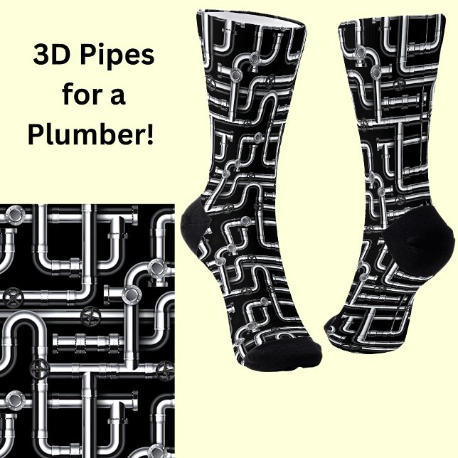 Pipes, 3D pipes for the Plumber on Black Socks (Creator Uploaded)